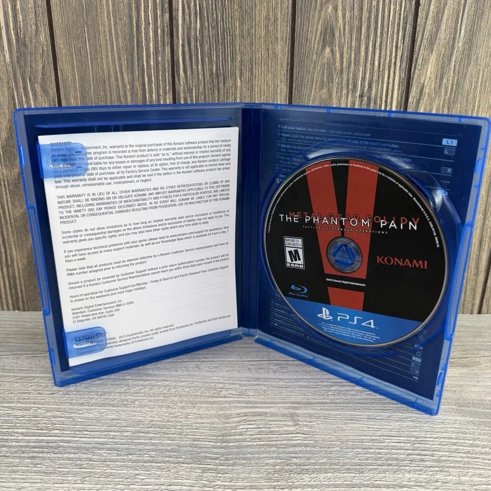 Metal Gear Solid 5 V: The Phantom Pain (Sony PlayStation 4, 2015)  Tested